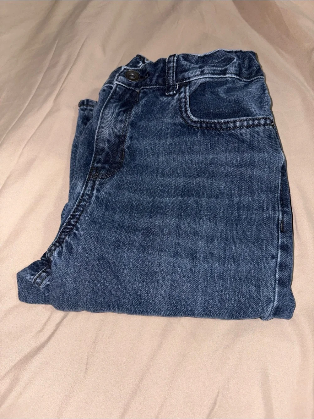 The Children’s Place Boys Straight Leg Jeans Size 14 Dark Wash Adj Waist EUC